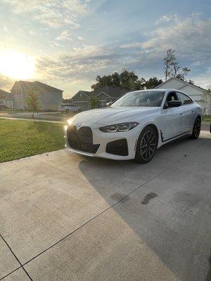 cool shot of car after detail