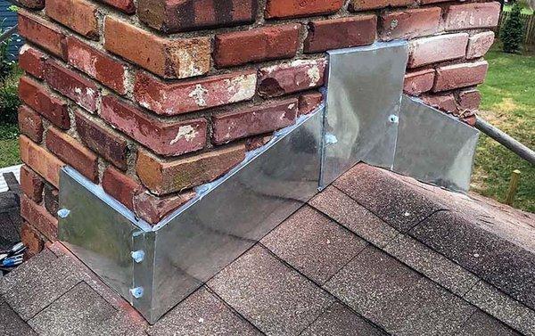 Chimney Roof Flashing helps stop leaks.