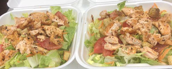 Grilled Salmon Caesar Salad