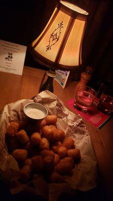 Cajun tots  2 bucks off during happy hour.