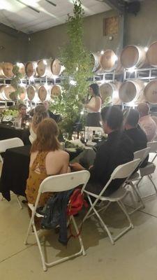 The Airfield Winery, Toasting the bride & groom. September 2018