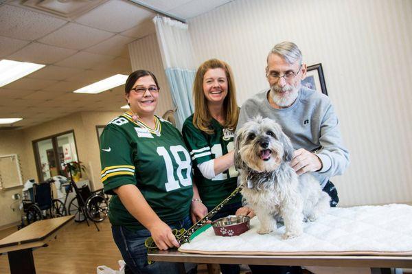 Our pets even help out in Therapy.