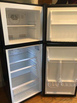 Inside refrigerator and freezer