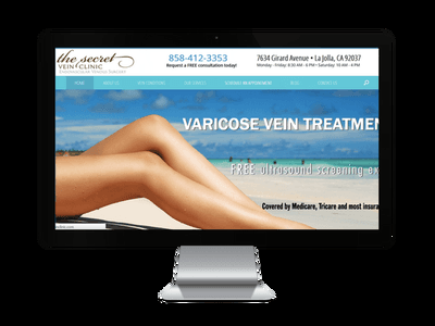 Website Design-
 The Secret Vein Clinic