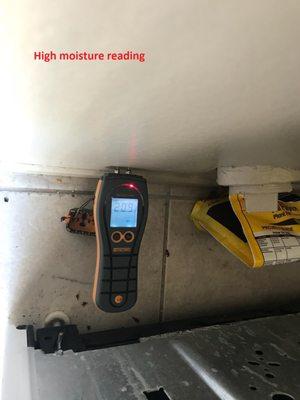 High Moisture reading