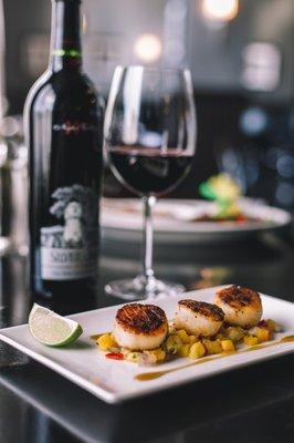 Blackened Scallops