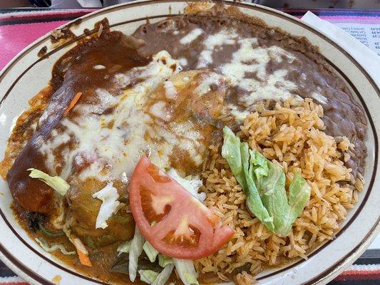 Enchilada and Chile Relleno Combo