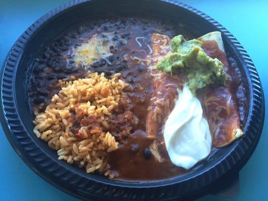 Enchilada combo plate - yum!