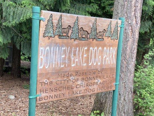 6/2022: Now branded as the Bonney Lake Dog Park!