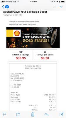 Shell Gas