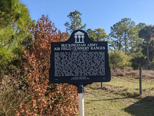 Buckingham Army Air Field Gunnery Ranges Marker, Fort Myers