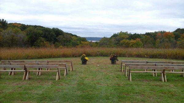 Ceremony Site overlooking Lake Pepin....