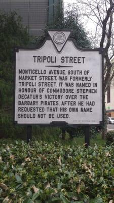 Tripoli Street Historical Marker in Norfolk