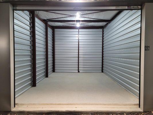 Interior of a storage unit.