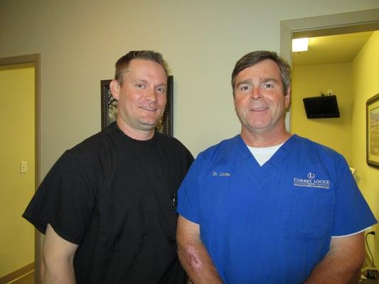 Dr. Warren and Dr. Locke take a moment out of their busy days to pose for a quick photo. Thank you for coming by and for your referrals!