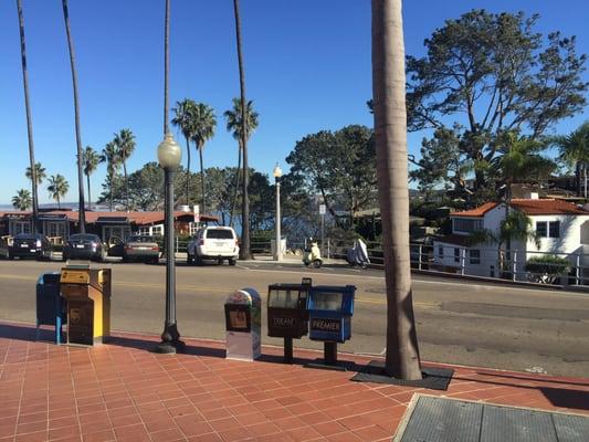 We are located right at the beginning of the commercial area of Prospect Street and this is looking north towards La Jolla Sh...