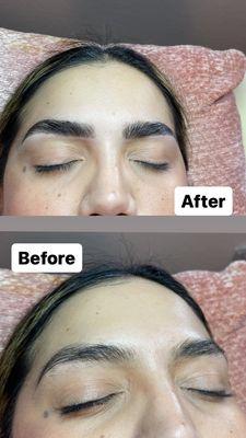 Brow Lamination and Tint