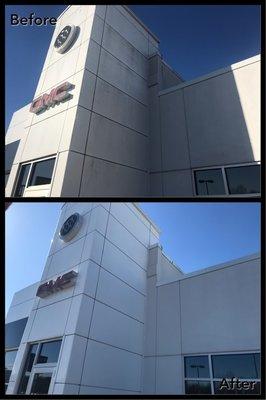 Dirty Building? Let us clean it up with our commerical building wash