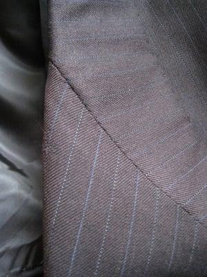 lapel: after reweaving