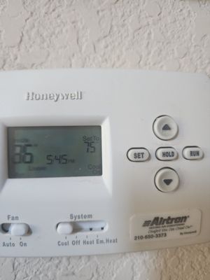 This is a photo of the thermostat in my home