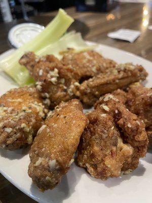 Garlic Parmesan wings are a MUST TRY.