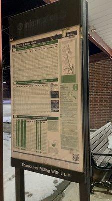 Schedule in Hackettstown station