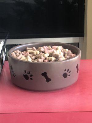 Snacks for the pups while you wait