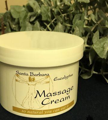 BALANCE MASSAGE uses Santa Barbara Massage Cream.  "So natural you can eat it!"