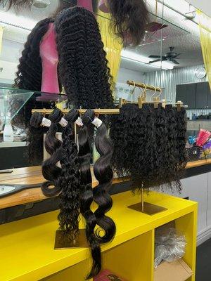 Shop in-store or online! 100% Human Hair extensions