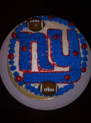 New York Giants Theme Cake