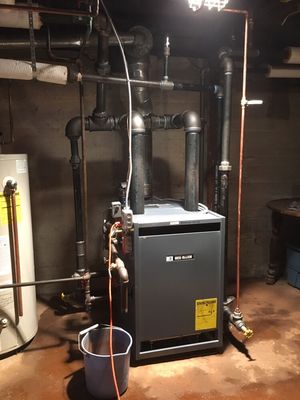 Textbook Steam Boiler installation