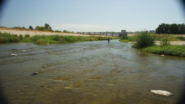 End-point of the long trip, just above the Sepulveda Dam.