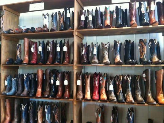 Tons of boots.