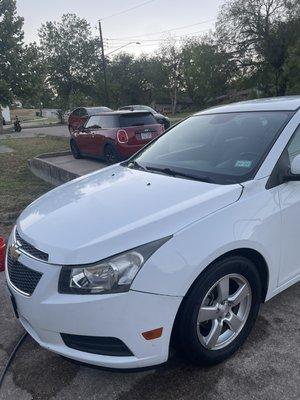 Side of a Chevy Cruze (after)