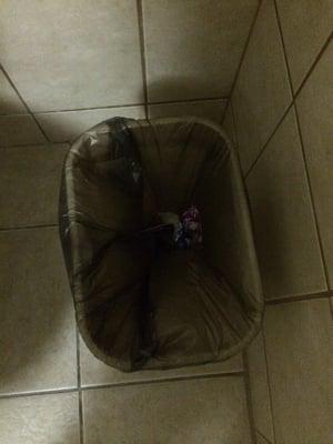 Condom in trash