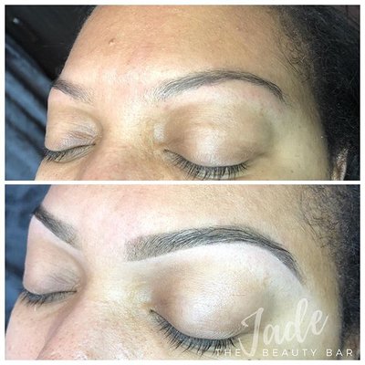 brow shaping and tinting