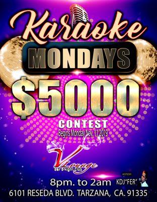 $5,000 Karaoke contest.!