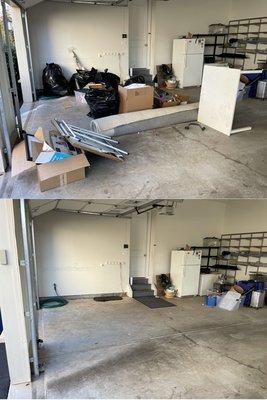 Before and after junk removal