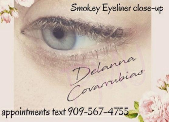 Here is a close-up of smokey eyeliner (picture was taken immediately after procedure). When healed this will have a beautiful smokey look.