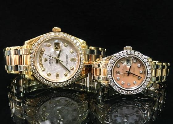 Matching Mens and Ladies Rolex Masterpiece.