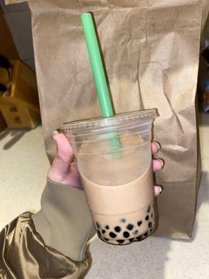 Brown sugar boba tea