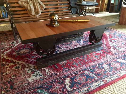 Railroad Cart Coffee Table