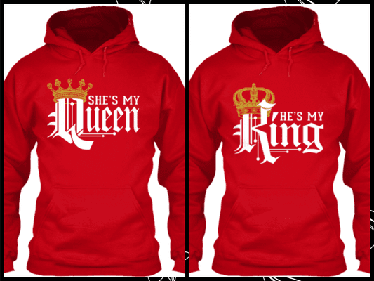 She's my QUEEN...He's my KING Click link in Bio💕 Shop now!!!