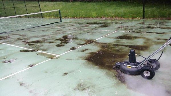 tennis court before