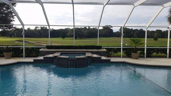 Pool area Vacation Rental Bakker