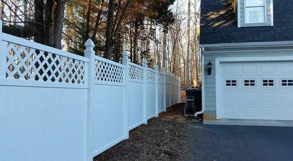 Fence install in Amherst.