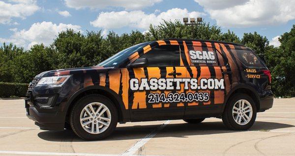 The Gassett's Scag Mobile!