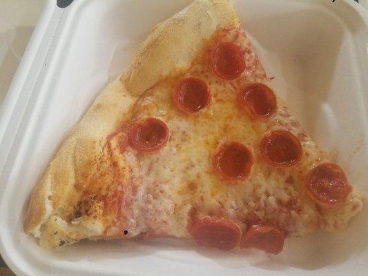 Pepperoni pizza slice