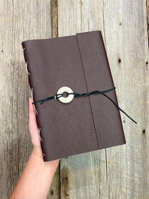 Handmade leather journal