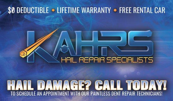 Hail damage?  Call us today  to schedule an appointment with our paintless dent repair technicians!  918.260.1010